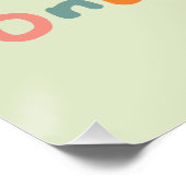 Green One Silly Goose Première Affiche de bienvenu (Coin)