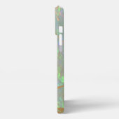 Green Opal Gold Marble Modern Glam iPhone Case iPhone Hoesje (Linkerkant)