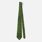 GREEN OR NOËL SNOWFLAKE MOTIF CRAVATE (Devant)