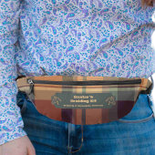 Green Orange Plaid Horse Show Mane Tail Braiding