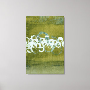 Green Orbs I Canvas Afdruk