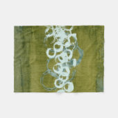 Green Orbs I Fleece Deken (Voorkant (Horizontaal))