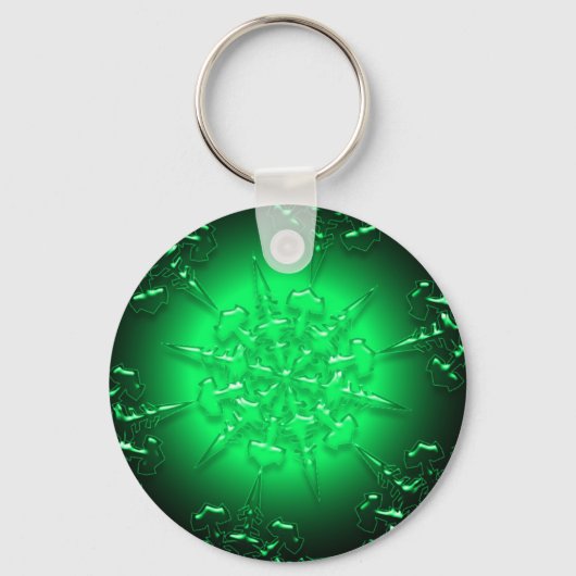 Green Ornament Sleutelhanger (Voorkant)