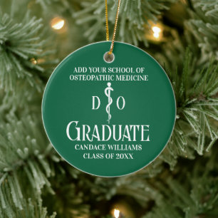 Green Osteopathic Medical School Afstuderen Keramisch Ornament