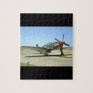 Green P51 Mustang Taxiing_WWII Planes Legpuzzel