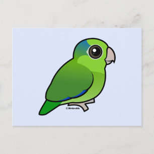 Green Pacific Parrotlet Briefkaart