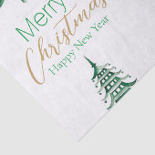 Green Pagoda Kerstboom Tissue Paper Tissuepapier (Detail)