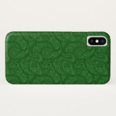 Green Paisley Case-Mate iPhone Case (Achterkant (horizontaal))