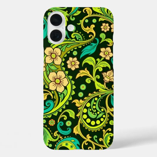 Green Paisley Pattern Case-Mate iPhone Case (Achterkant)