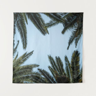 GREEN PALM BOOM ONDER WITTE HUID WANDKLEED