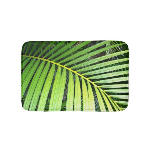 Green Palm Leaf Tropical Badmat (Voorkant)