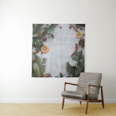 GREEN PALM LEAF WANDKLEED (In situ)