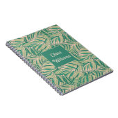 Green Palm Leaves Aesthetic Notitieboek (Rechterzijde)