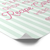 Green Palm Springs Beach Deel een Recept Bruids Poster (Hoek)