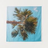 Green palm tree wandkleed (Voorkant (horizontaal))