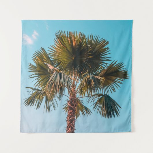 Green palm tree wandkleed (Voorkant)
