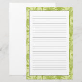 Green Palm Trees Pattern Briefpapier (Voorkant / Achterkant)