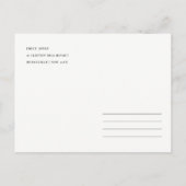 GREEN PALM WATERVERF FOLIAGE BEWAREN DE DATUM AANKONDIGINGSKAART (Achterkant)