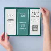 Green Panels Any Business Brochure Sjabloon (Hand)