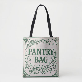 "GREEN PANTRY BAG" - CHINOISERIE TOTE DRAAGTAS
