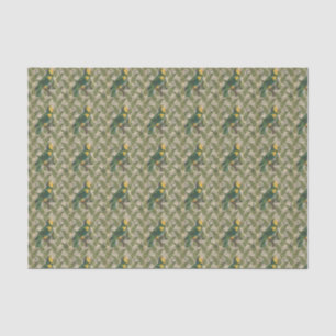 -Green-papegaai Tissuepapier