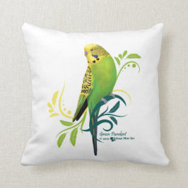 Green Parakeet Kussen