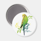 Green Parakeet Magneet (Voorkant / Achterkant)