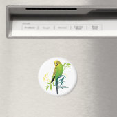 Green Parakeet Magneet (Insitu (Vaatwasser))