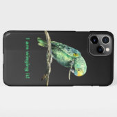 Green parrot iPhone case iPhone Hoesje (Achterkant horizontaal)