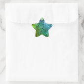 Green Parrot Ster Sticker (Tas)