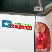Green Party of Texas Bumpersticker (Op Truck)
