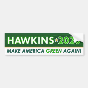 Green Party President Hawkins 2020 Bumpersticker