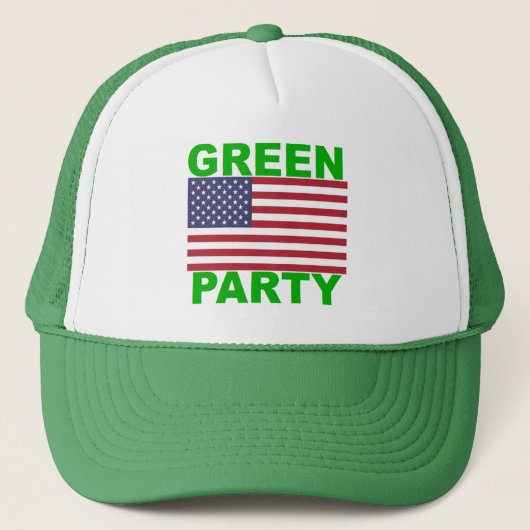 Green Party USA Trucker Pet (Voorkant)