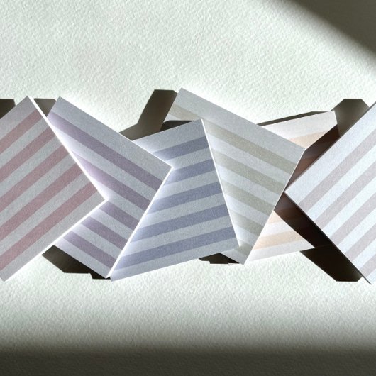Green Pastel Stripe Post-It Notes