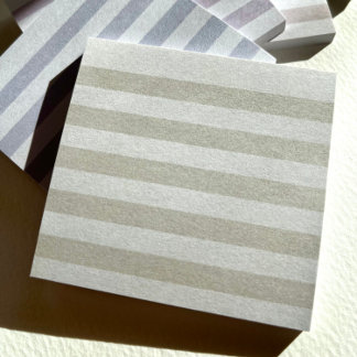 Green Pastel Stripe Post-It Notes