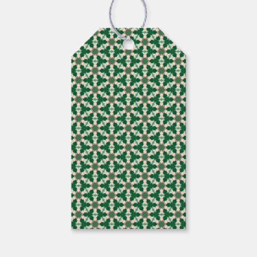 Green Patterned Cadeaulabel (Voorkant)