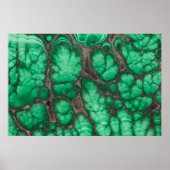 Green Patterned Malachite Poster (Voorkant)