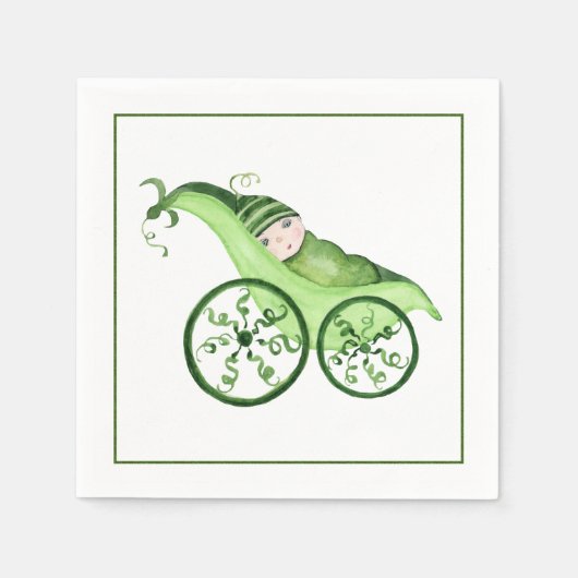 Green Pea Baby Stroller en Baby Servetten (Voorkant)