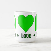 Green Peace Love BBG Mug (Centre)
