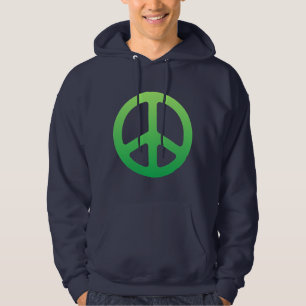 Green Peace Sign Hoodie