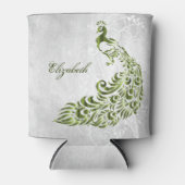 Green Peacock - Aangepaste Koelbox Blikjeskoeler (Voorkant)