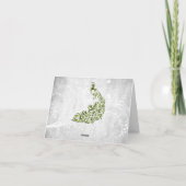 Green Peacock - Hartelijk dank Kaart (Achterkant)