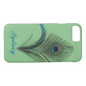 Green Peacock iPhone 7 Hoesje (Achterkant (Horizontaal))