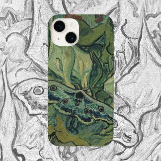 Green Peacock (keizer) Moth door Vincent van Gogh Case-Mate iPhone 14 Hoesje