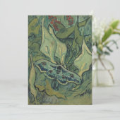 Green Peacock (keizer) Moth door Vincent van Gogh Kaart (Staand voorkant)