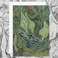 Green Peacock (keizer) Moth door Vincent van Gogh