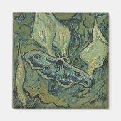 Green Peacock (keizer) Moth door Vincent van Gogh Magneet (Voorkant)