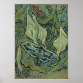 Green Peacock (keizer) Moth door Vincent van Gogh Poster (Voorkant)