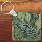 Green Peacock (keizer) Moth door Vincent van Gogh Sleutelhanger (Voorkant)