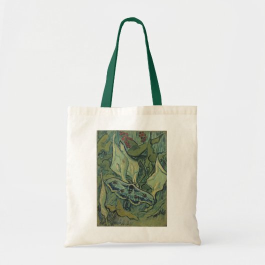 Green Peacock (keizer) Moth door Vincent van Gogh Tote Bag (Voorkant)